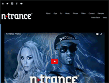 Tablet Screenshot of n-trance.co.uk